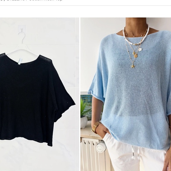 Made in Italy Knit Cotton Top - Picture 6 of 7